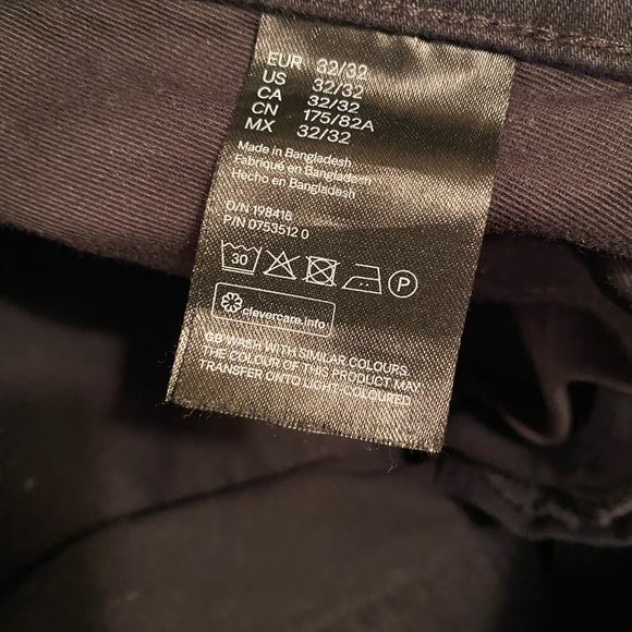 H&M Men’s Skinny &Denim 32/32. Black jeans skinny fit. Good used condition. ⚫️ - Picture 12 of 13